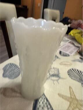 Anchor Hocking Milk Glass Vase